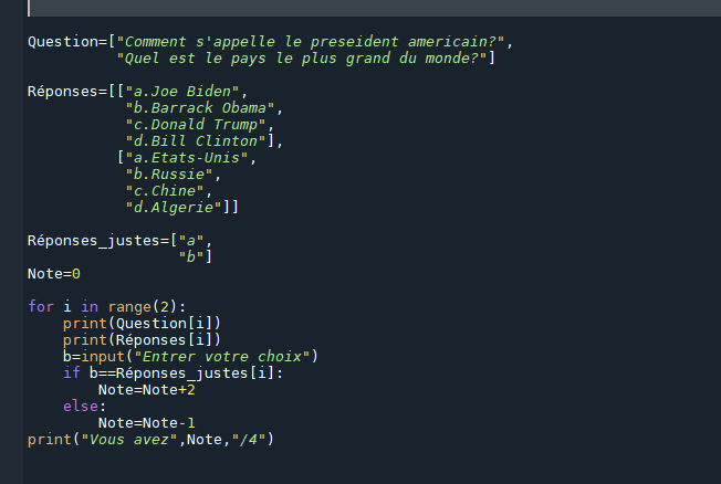 Résolu Integrer Un Csv Dans Un Qcm En Python Par Ayaxb Page 1 Openclassrooms 8766